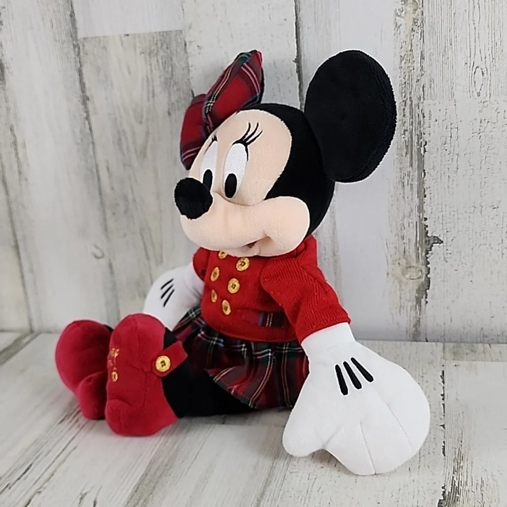 Disney Minnie Mouse Disney Store Holiday 2016 plaid skirt and bow